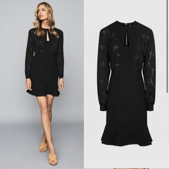 Reiss Dresses & Skirts - NWOT REISS Pippa Burnout Flared Shift Dress